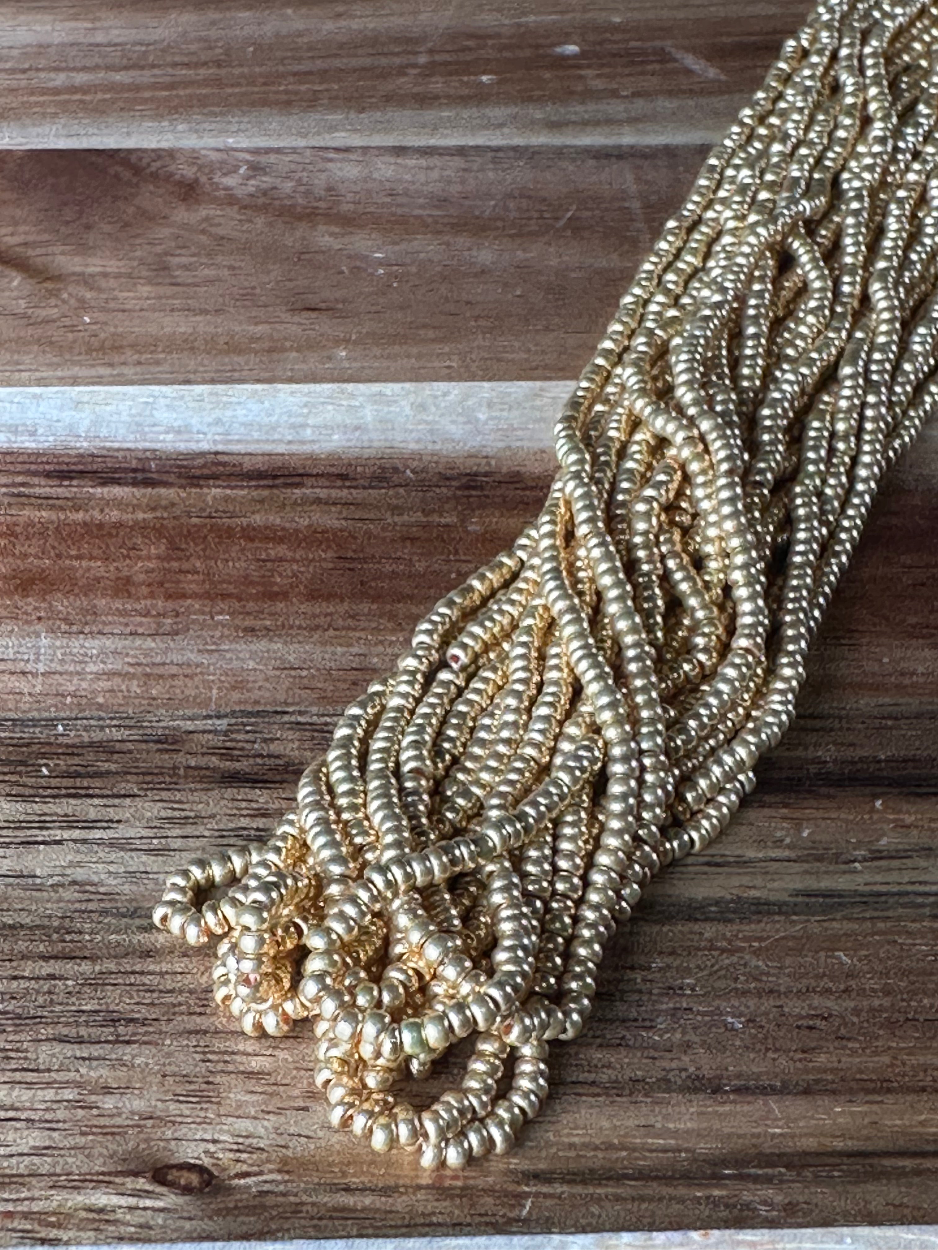 11/0 Op 10K Gold Plated