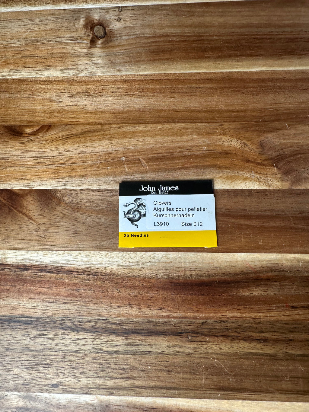 Glovers Needles Size 12/0