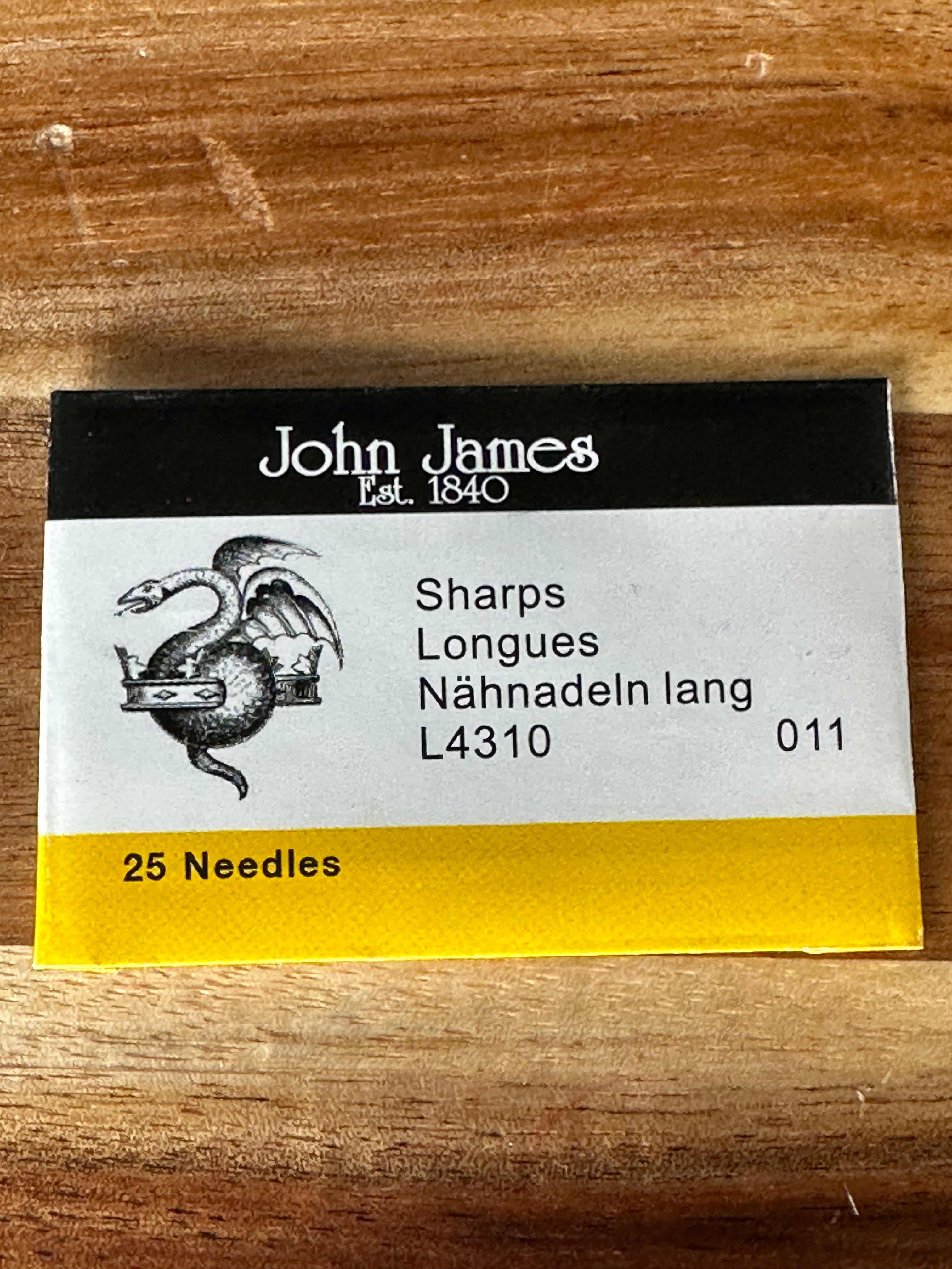 Beading Needles Sharps Size 11/0