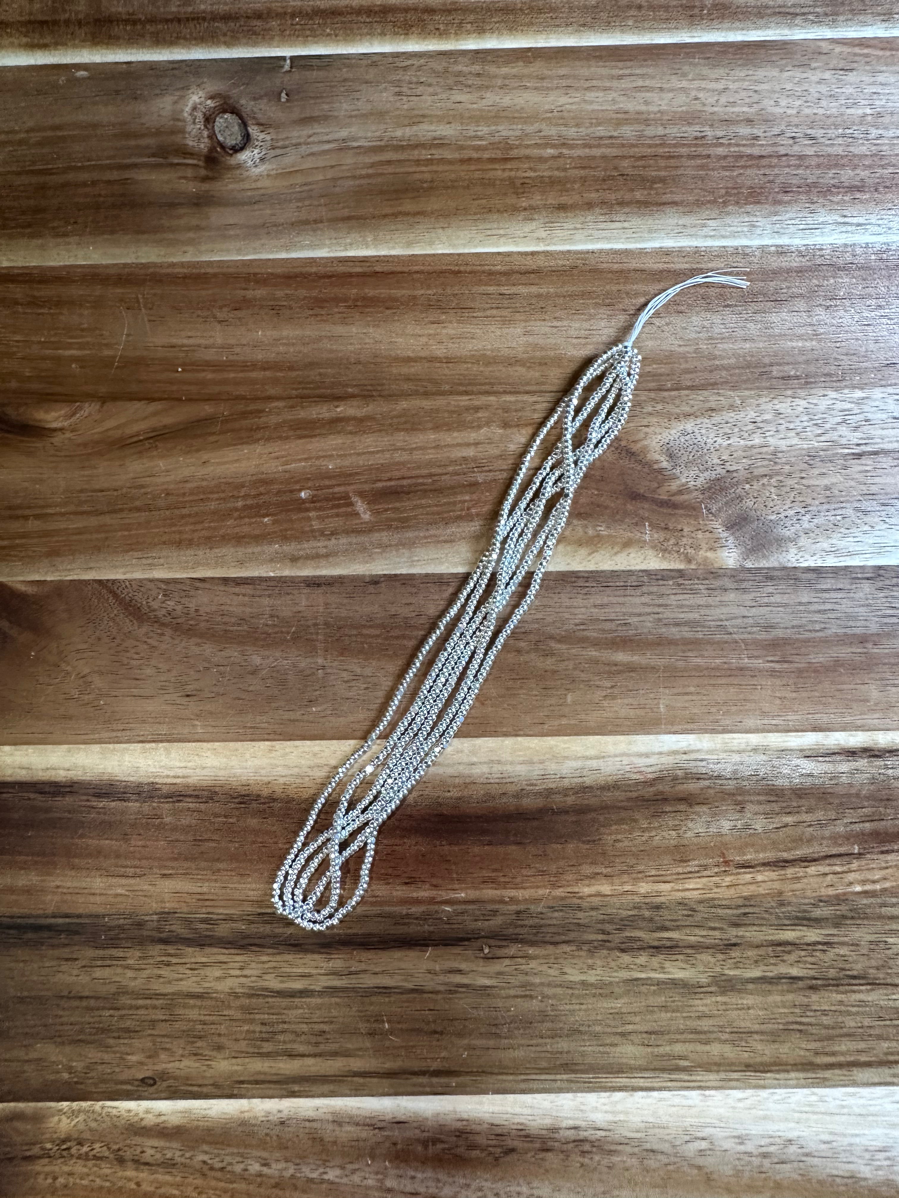 11/0 True Cut Sterling Silver (3 Strands)