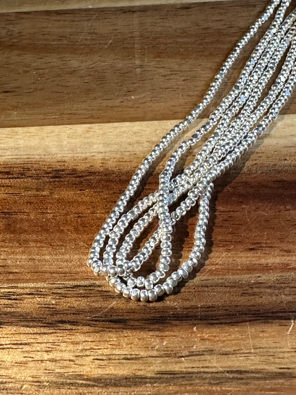 11/0 True Cut Sterling Silver (3 Strands)