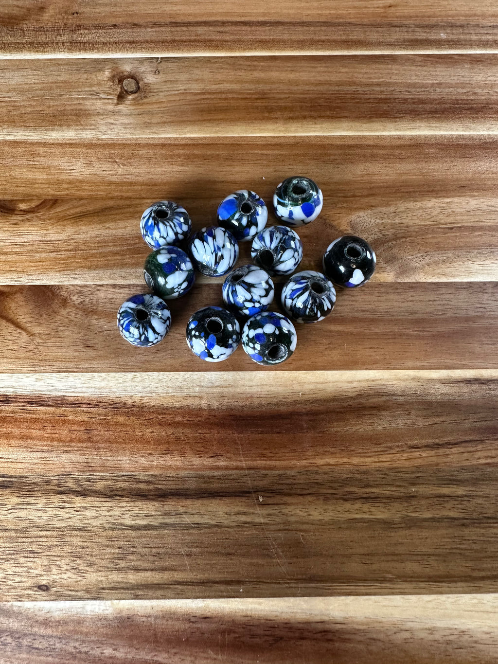 20mm Glass Beads Color Mix 3 (4OZ)