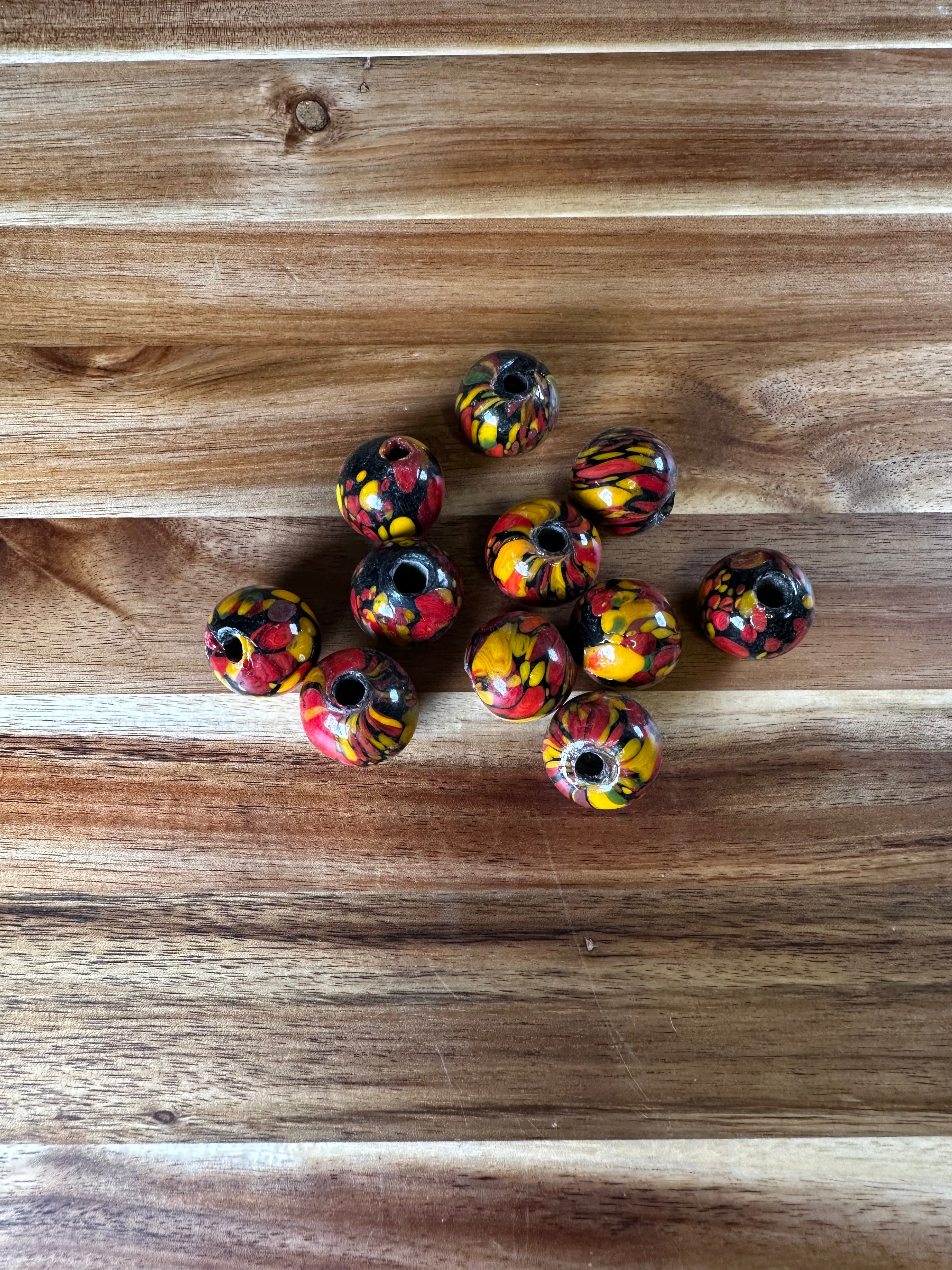 20mm Glass Beads Color Mix 4 (4OZ)