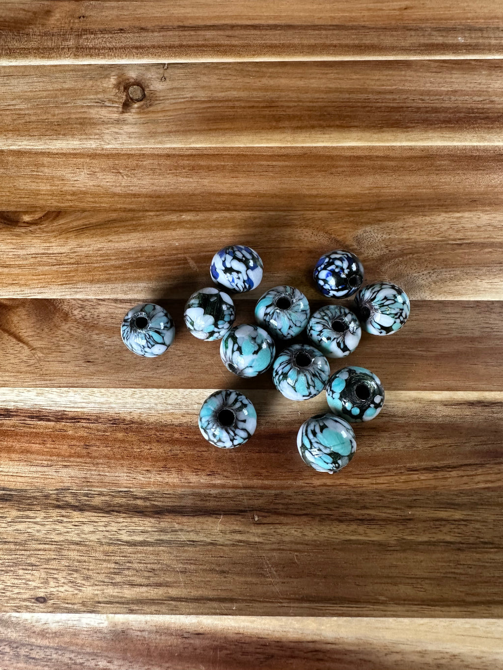 20mm Glass Beads Color Mix 5 (4OZ)