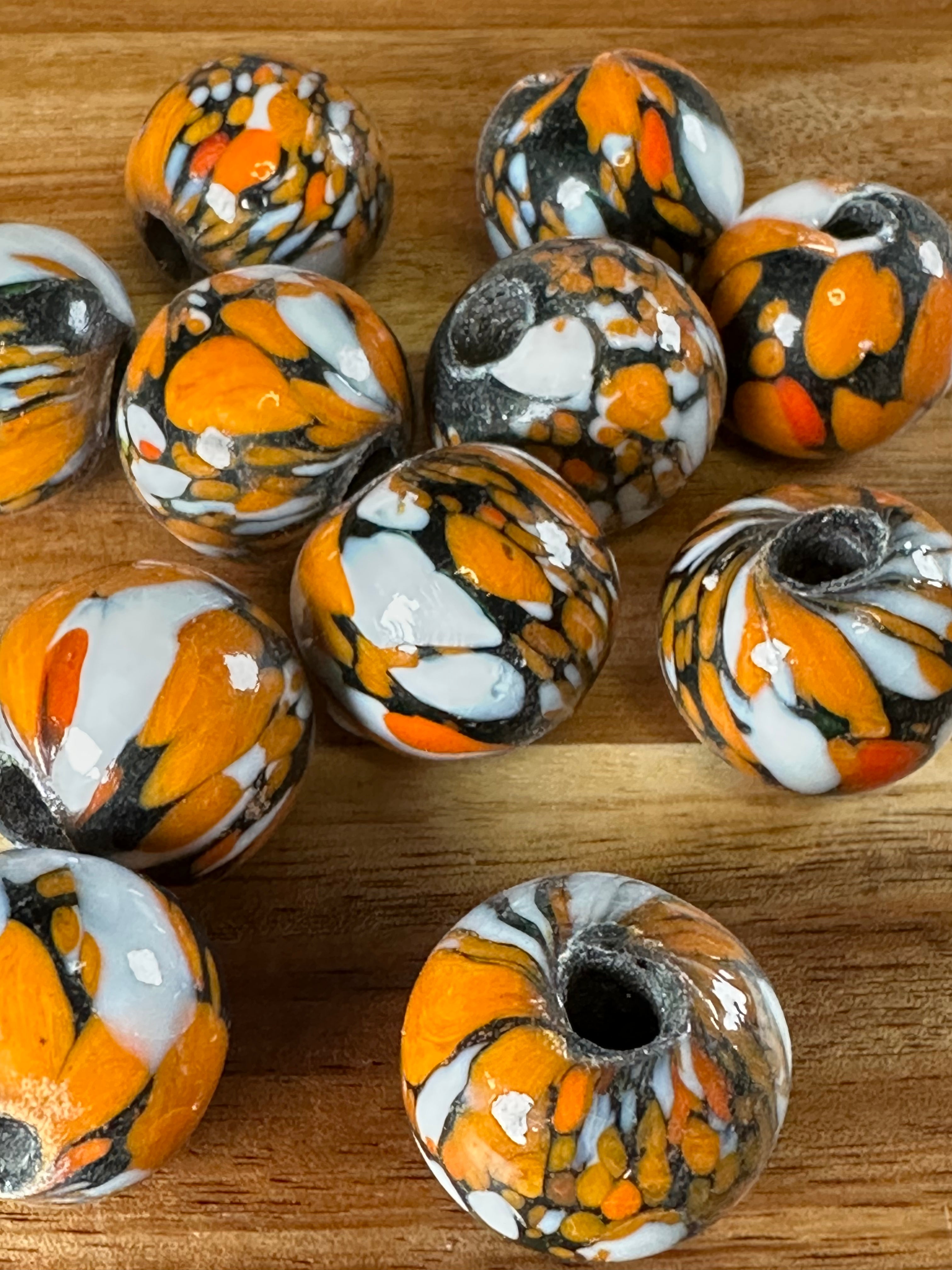 20mm Glass Beads Color Mix 7 (4OZ)