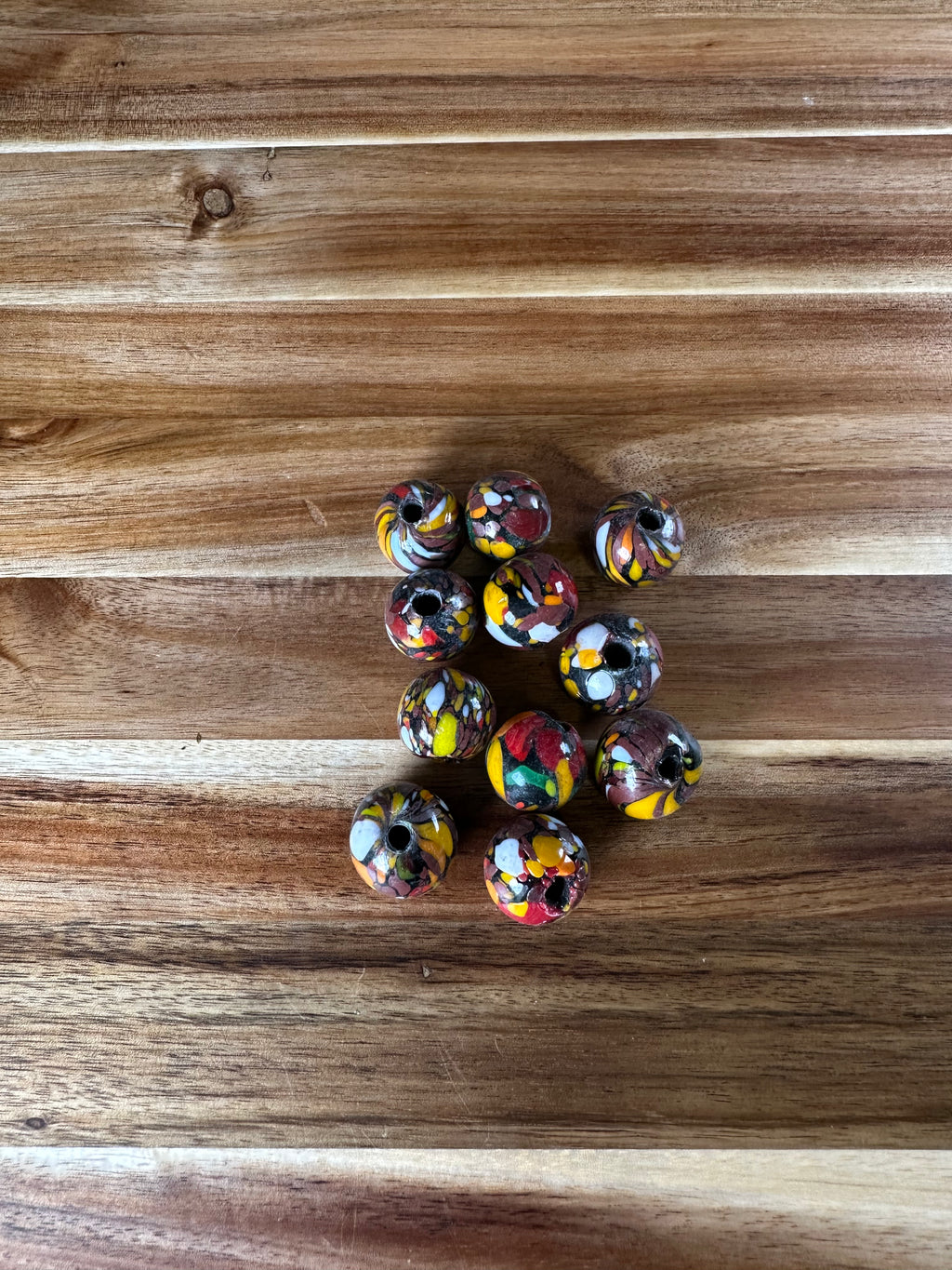 20mm Glass Beads Color Mix 9 (4OZ)