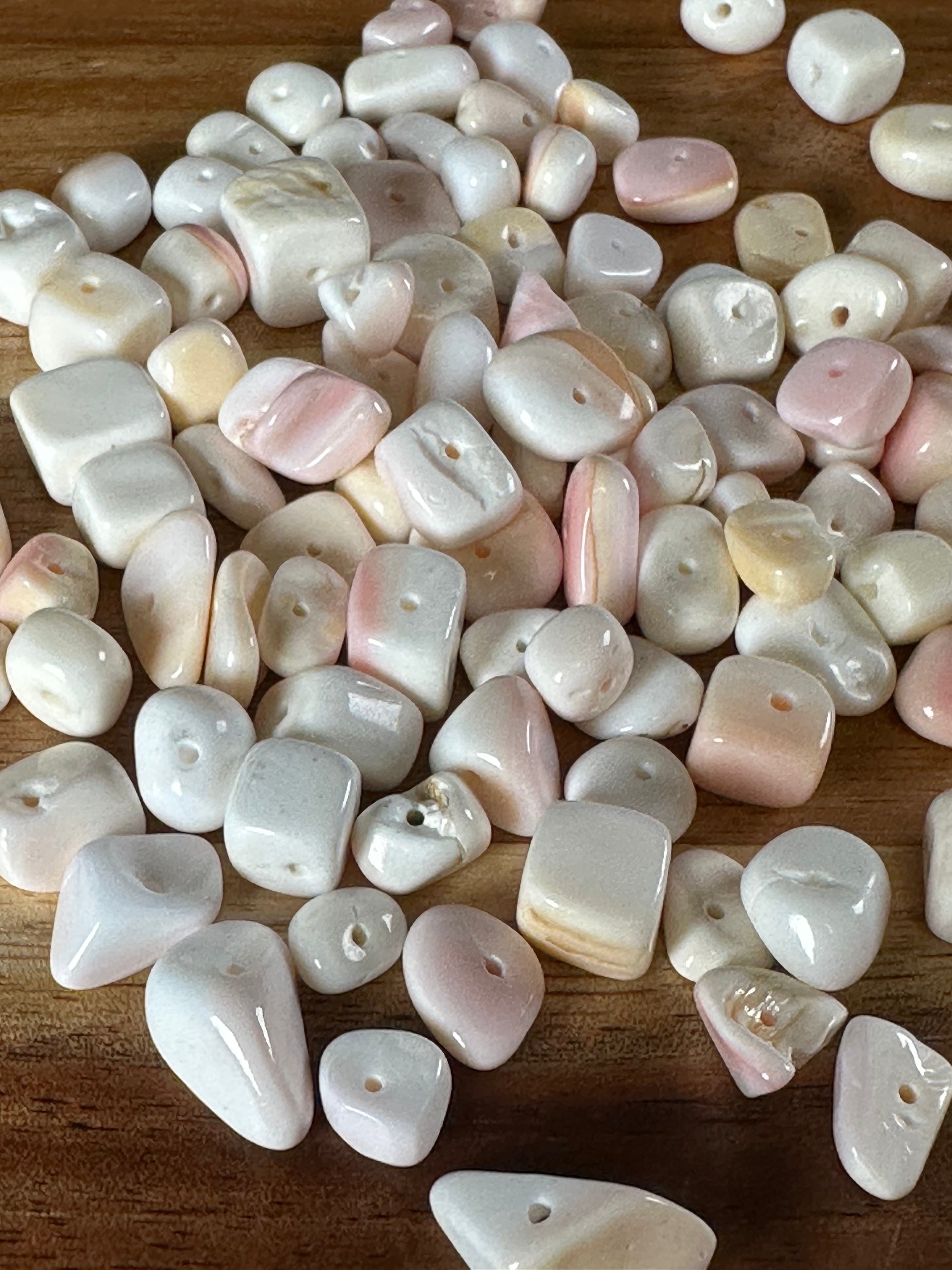 Pink Conch Bead Chips (100 Piece)
