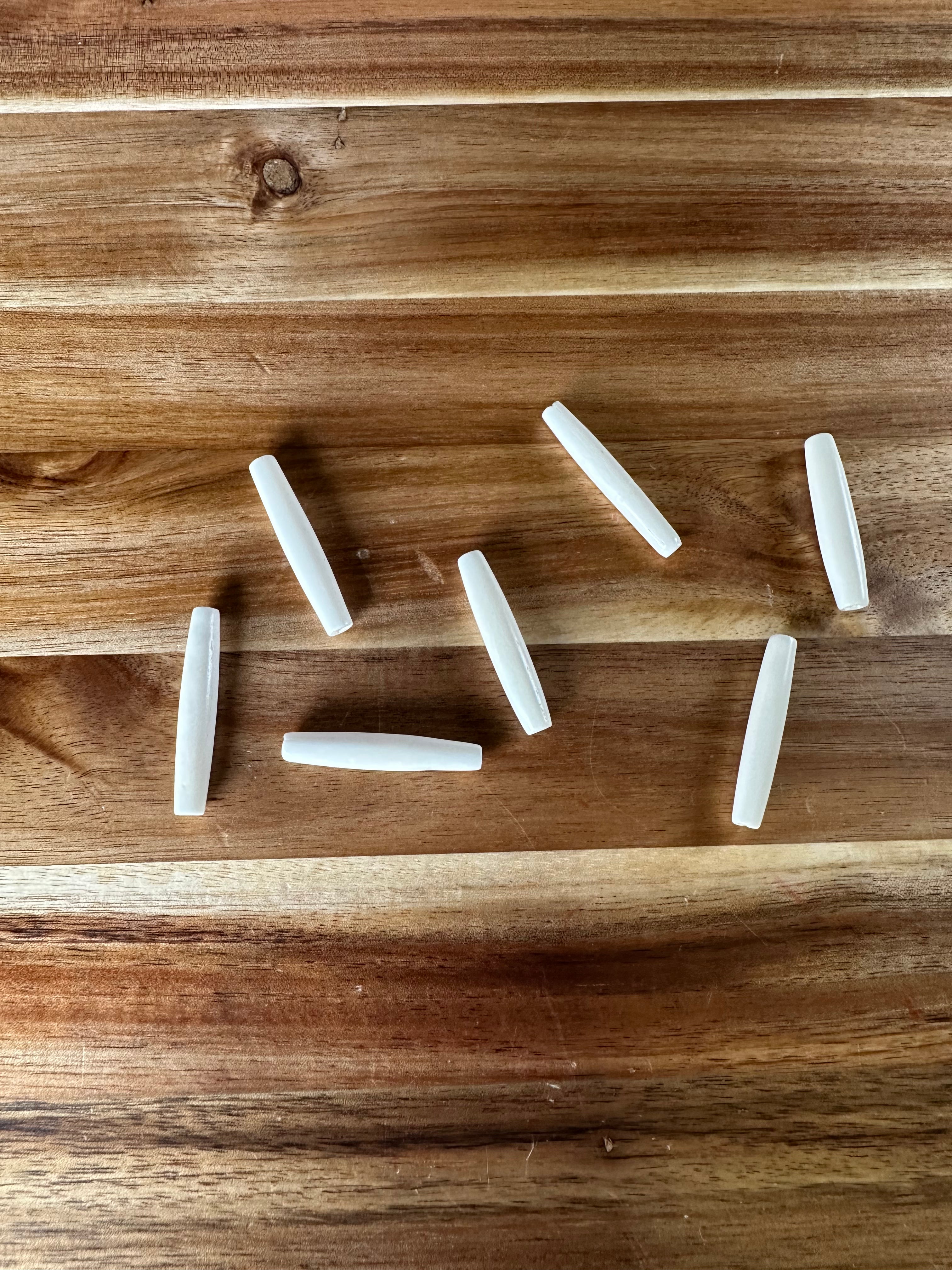 Bone Hairpipe White (25 Pack) 1.5”