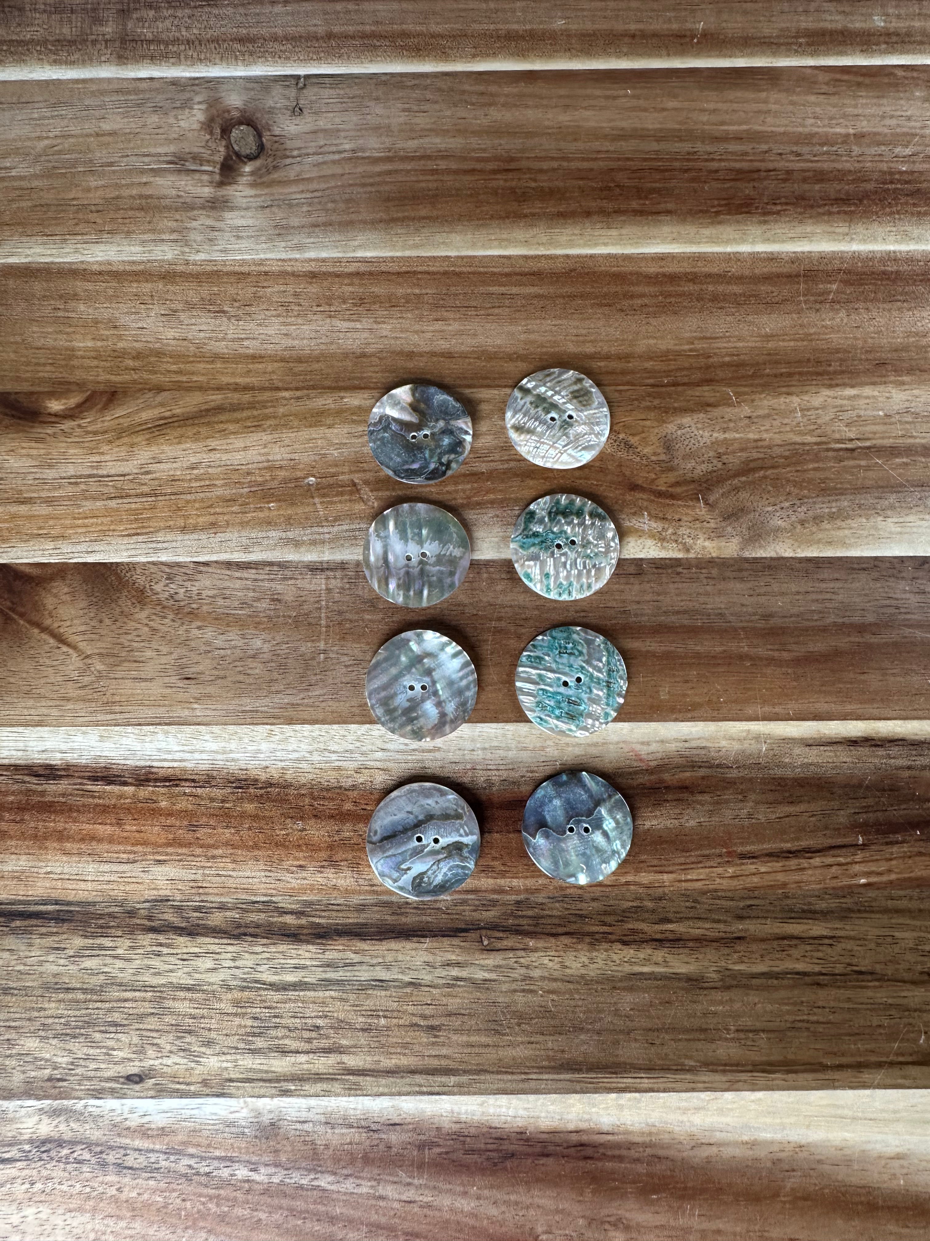 Abalone Conch Button 1” (1 Piece)