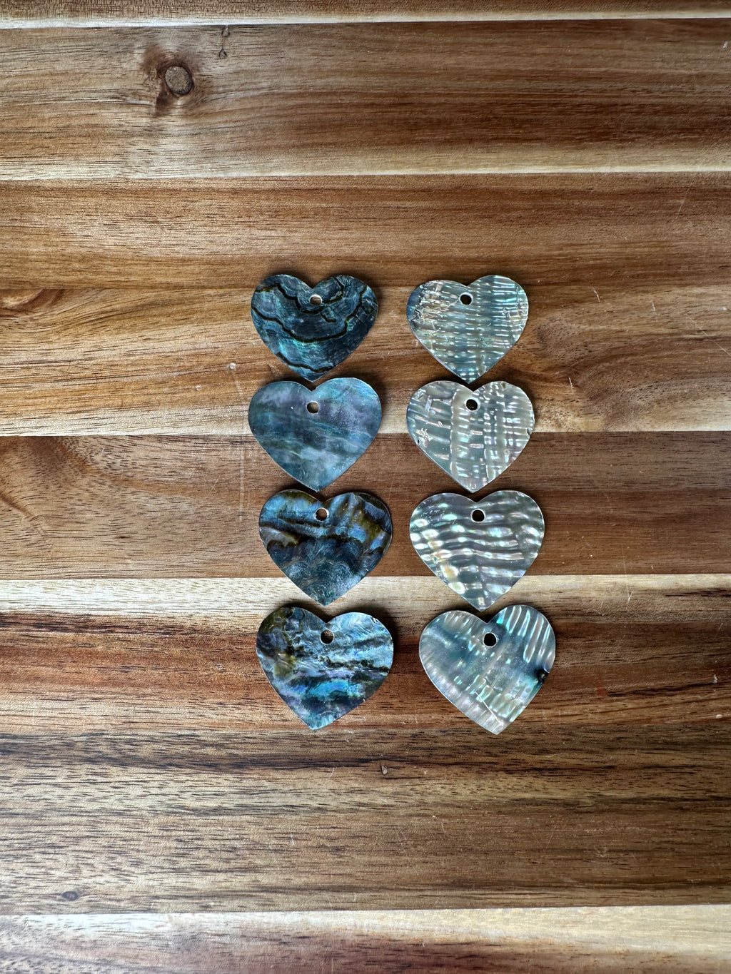 Abalone Conch Heart 1 3/8” (1 Hole/1 Piece)