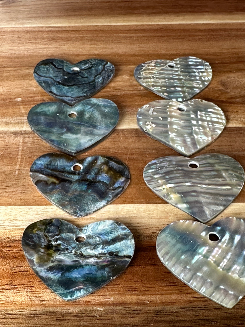 Abalone Conch Heart 1 3/8” (1 Hole/1 Piece)