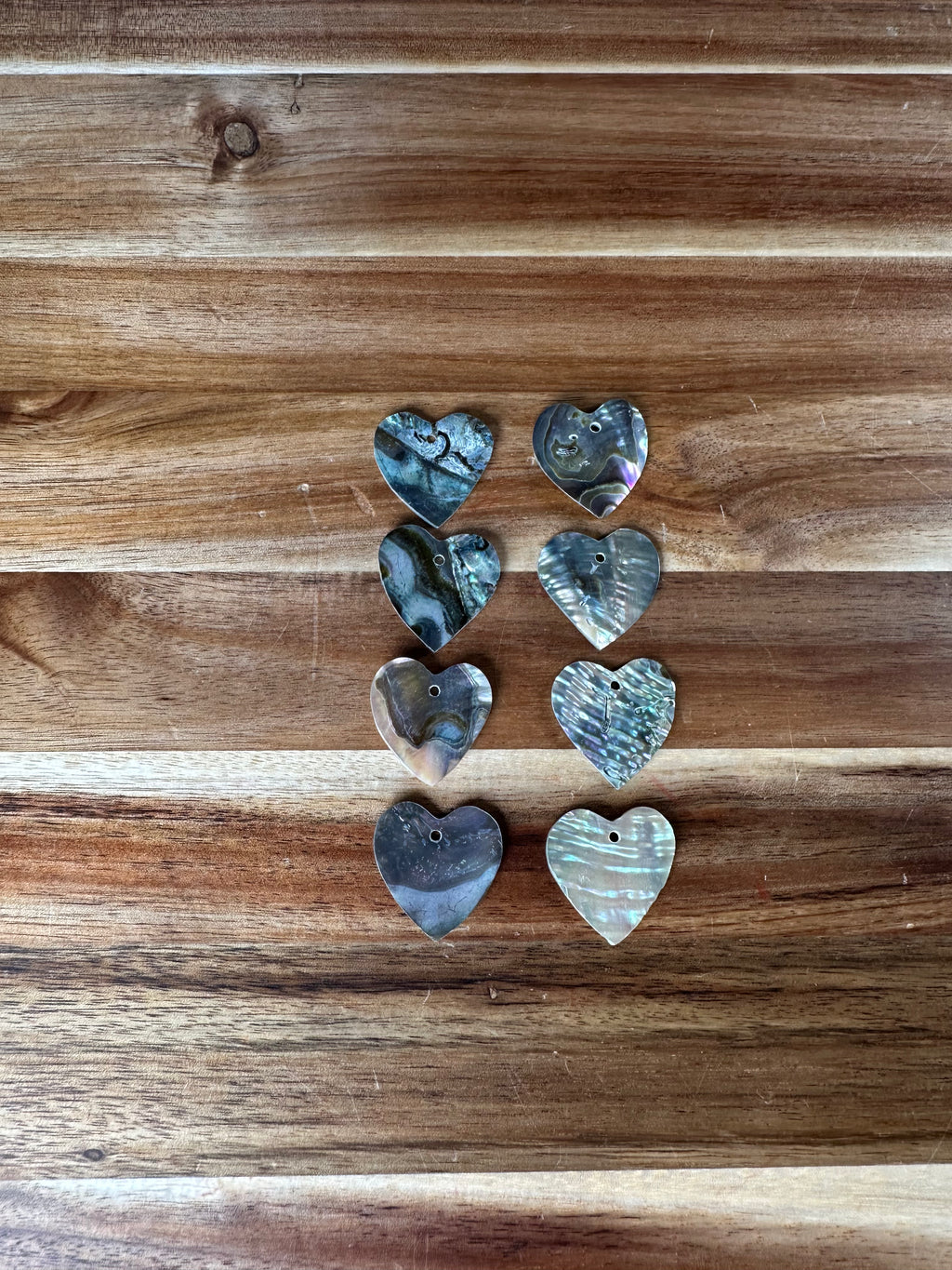 Abalone Conch Heart 1 3/16” (1 Hole/1 Piece)