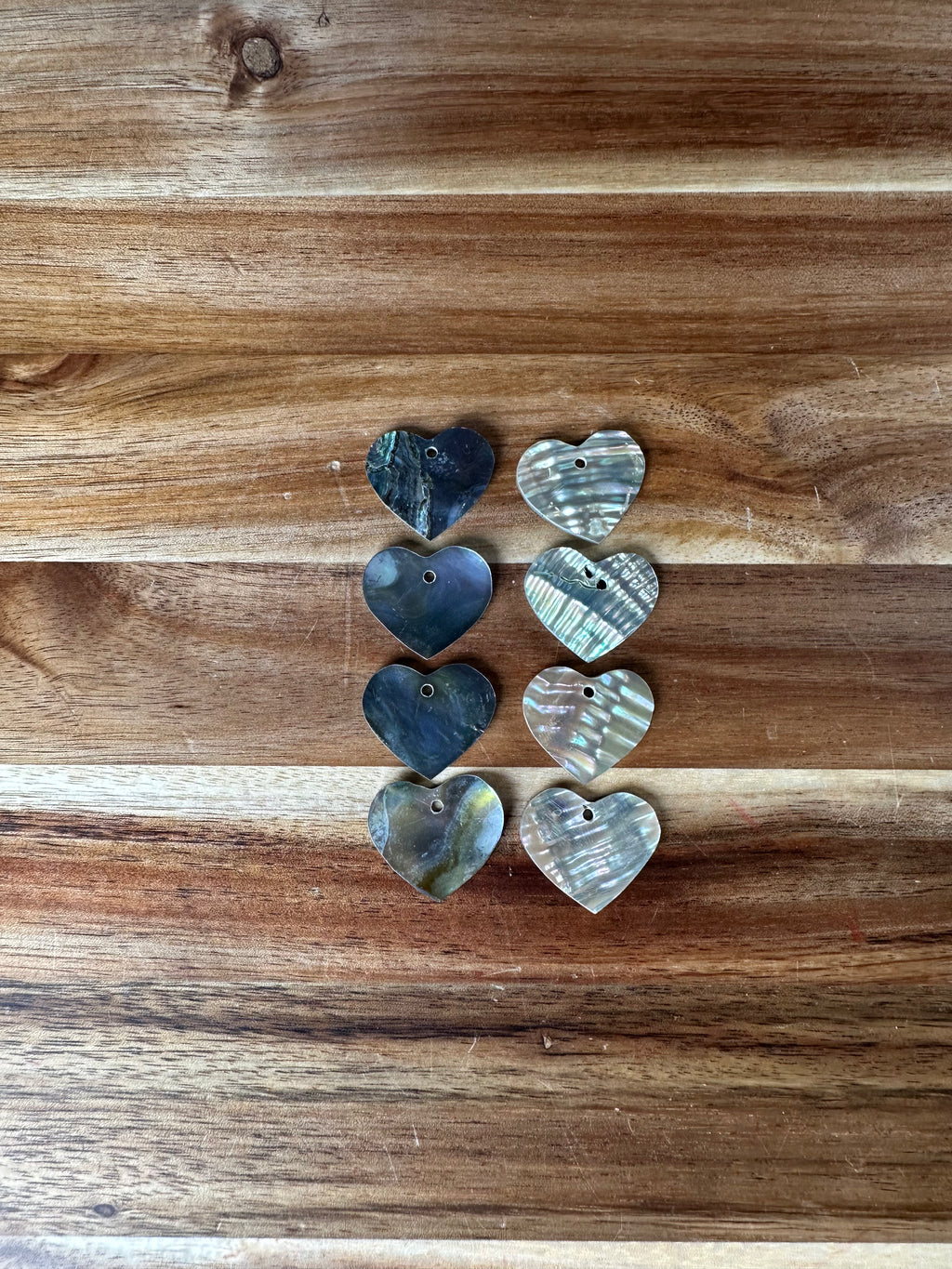 Abalone Conch Heart 1” (1 Hole/1 Piece)