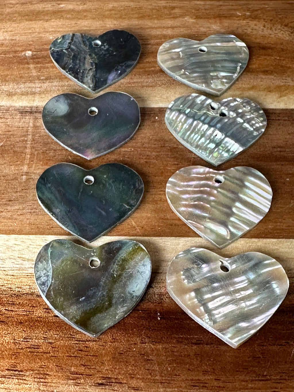 Abalone Conch Heart 1” (1 Hole/1 Piece)