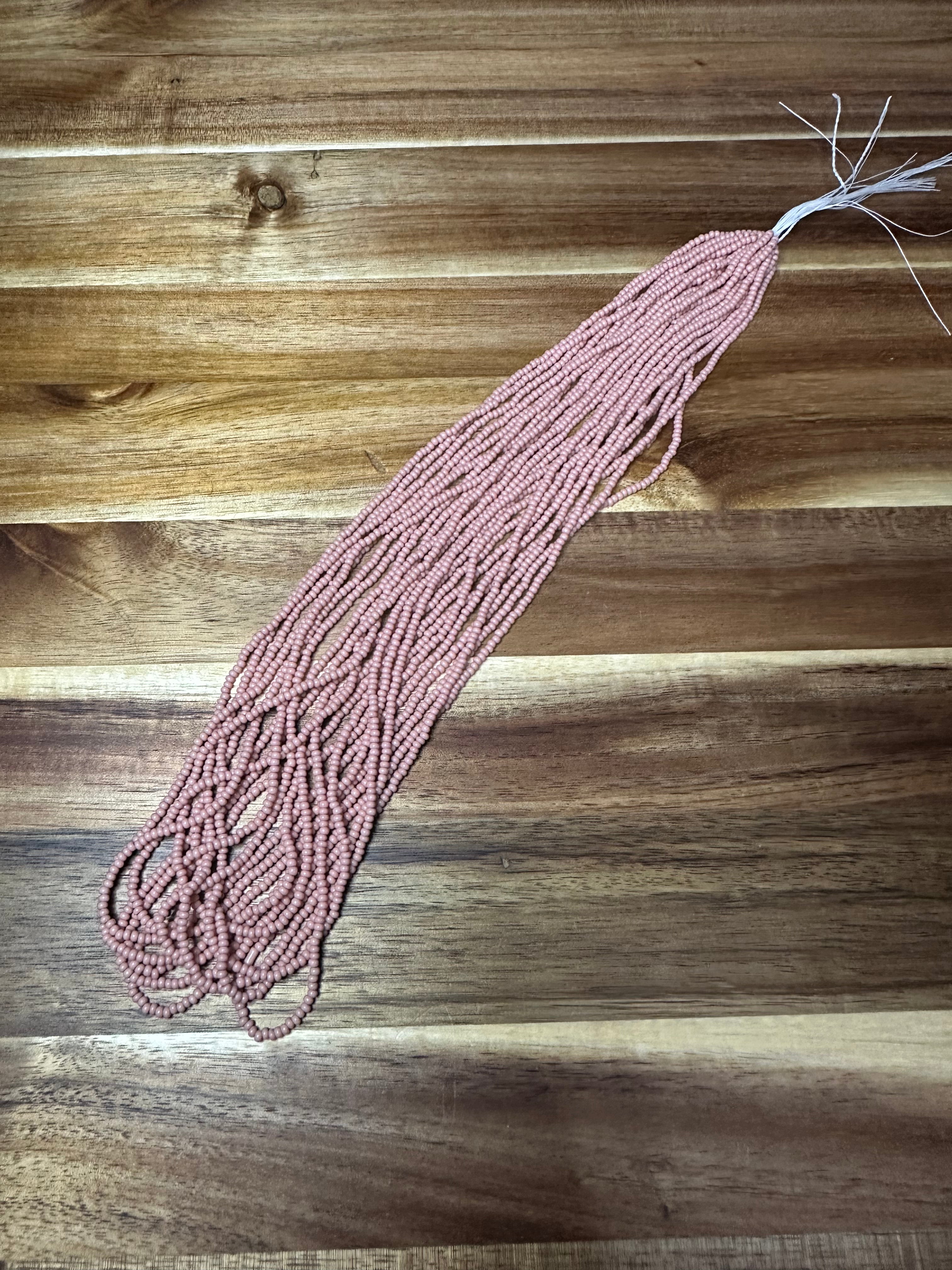 Czech Strung Glass Seed Bead - 11/0 Op Cheyenne Pink