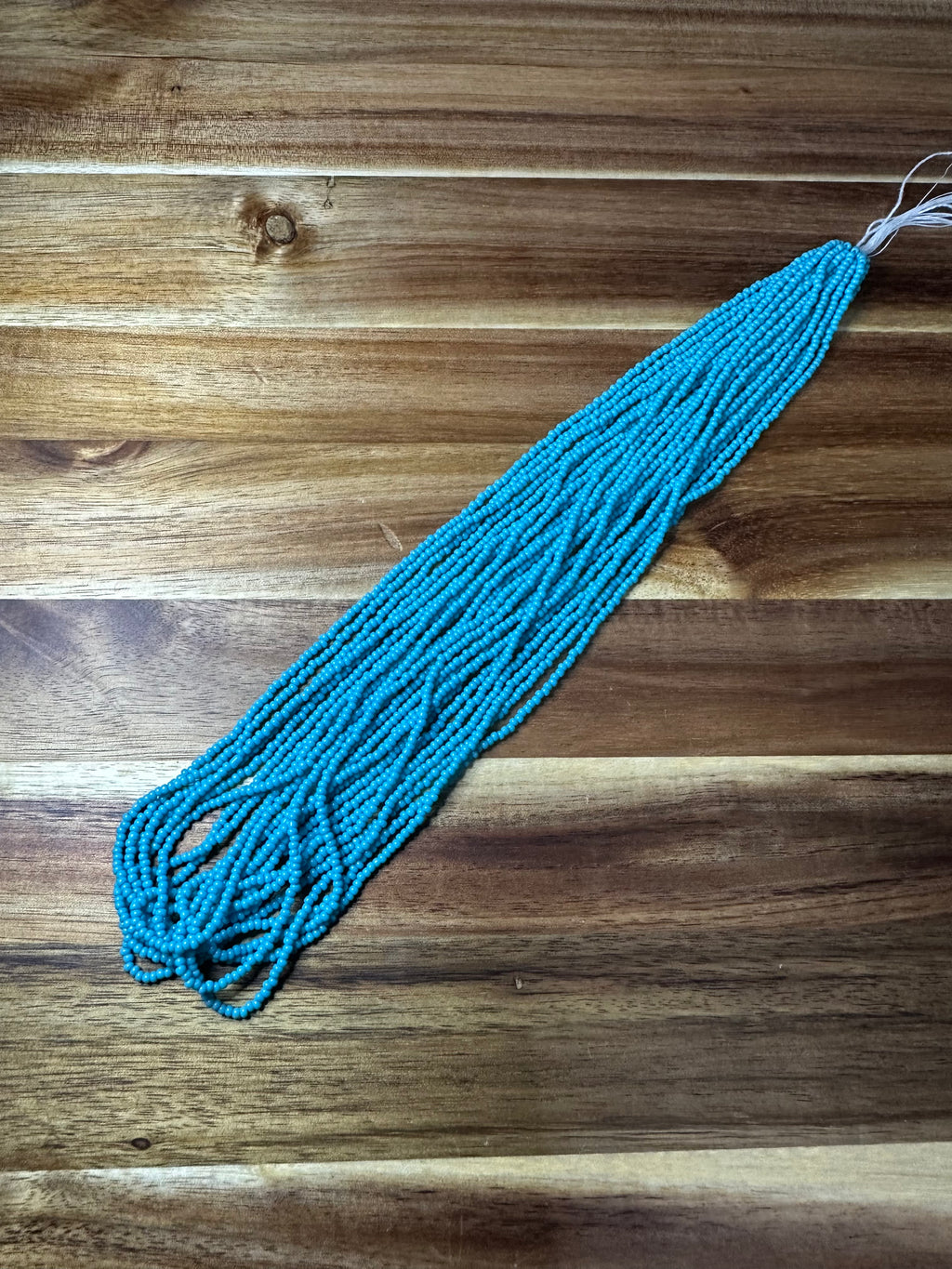 Czech Strung Glass Seed Bead - 11/0 Op DK Blue Turquoise