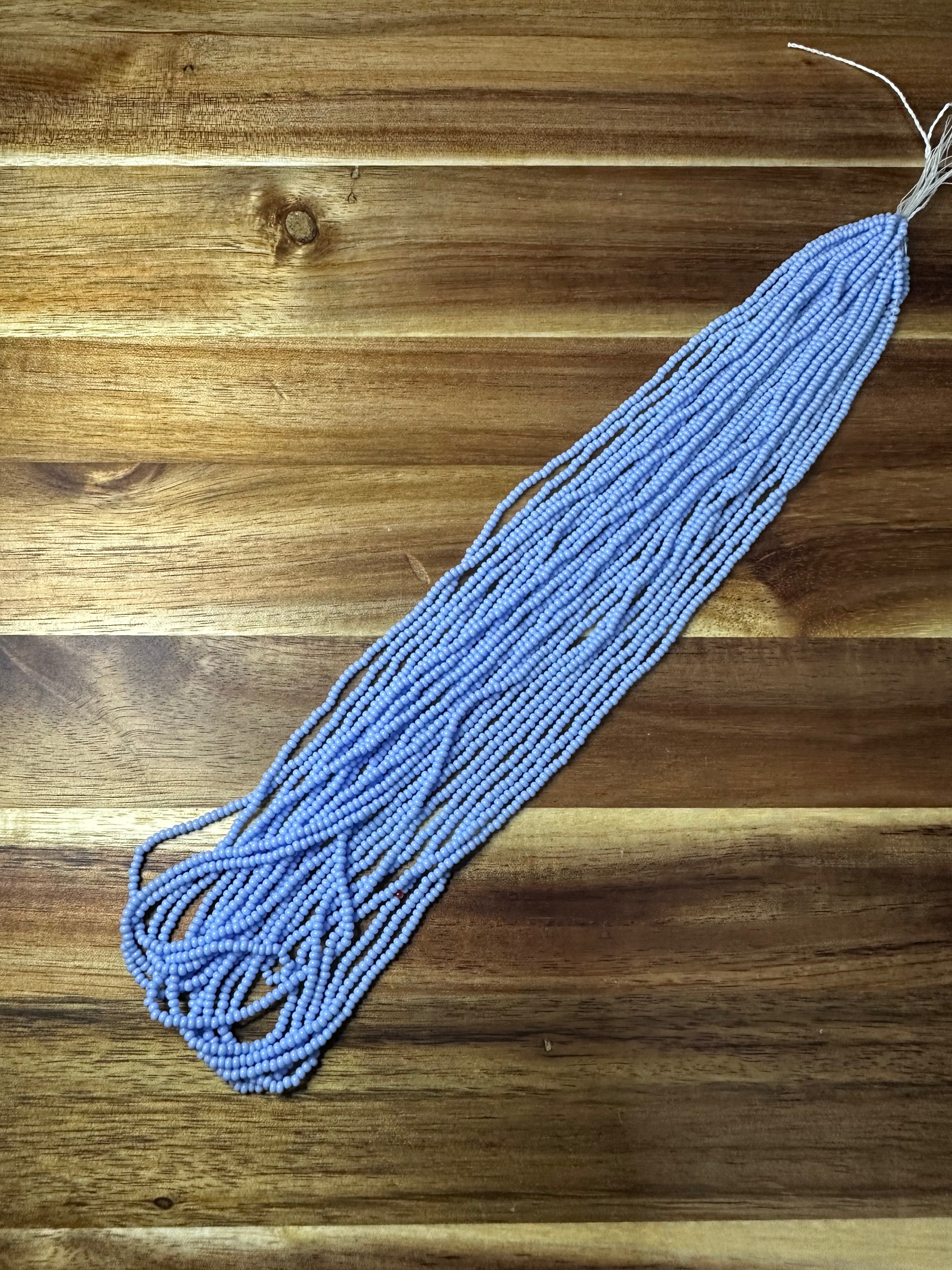 Czech Strung Glass Seed Bead - 11/0 Op Lakota Blue