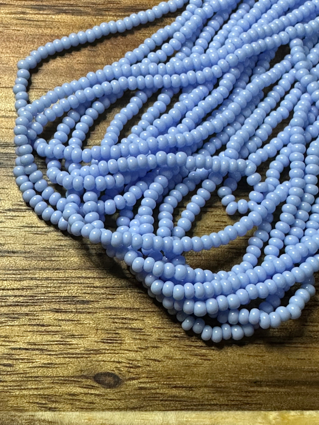 Czech Strung Glass Seed Bead - 11/0 Op Lakota Blue