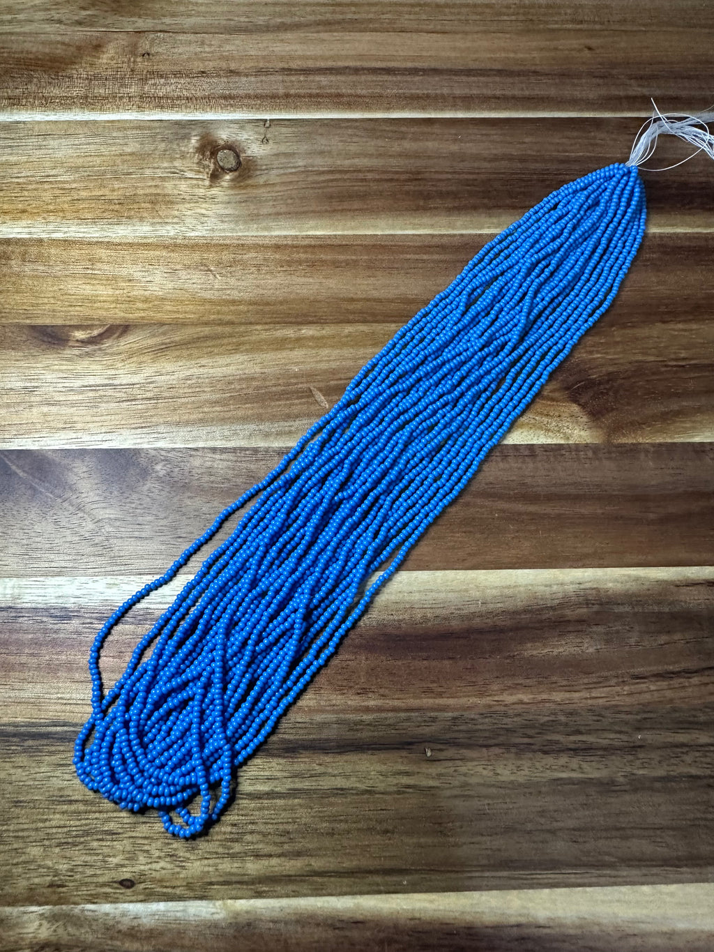 Czech Strung Glass Seed Bead - 11/0 Op Slate Blue