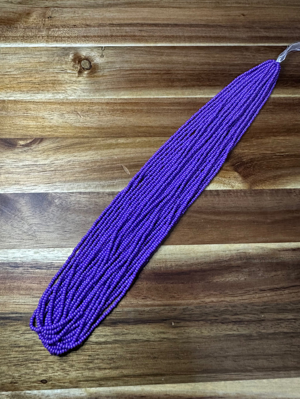 Czech Strung Glass Seed Bead - 11/0 Op Bright Purple