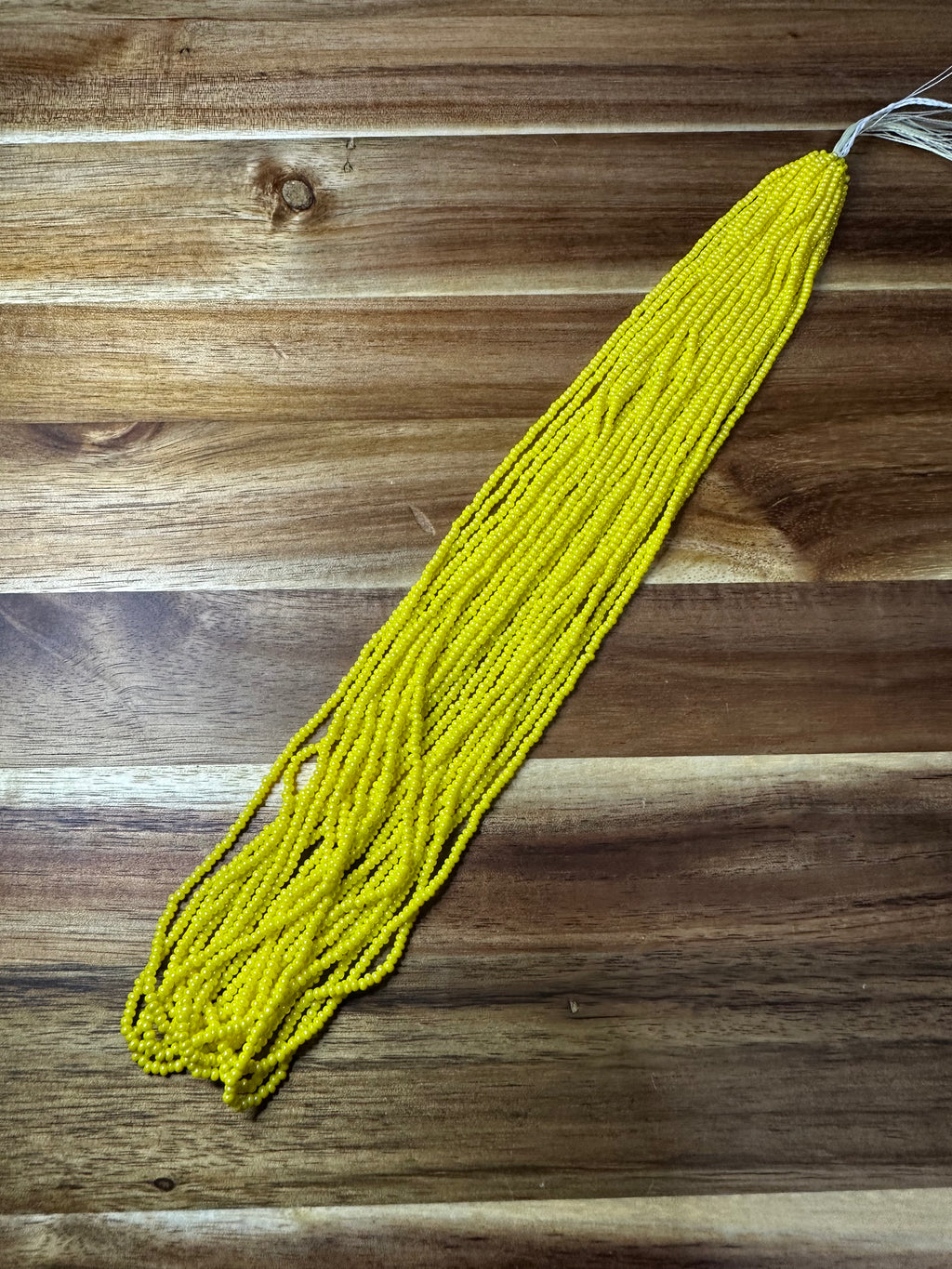 Czech Strung Glass Seed Bead - 11/0 Op Luster Yellow