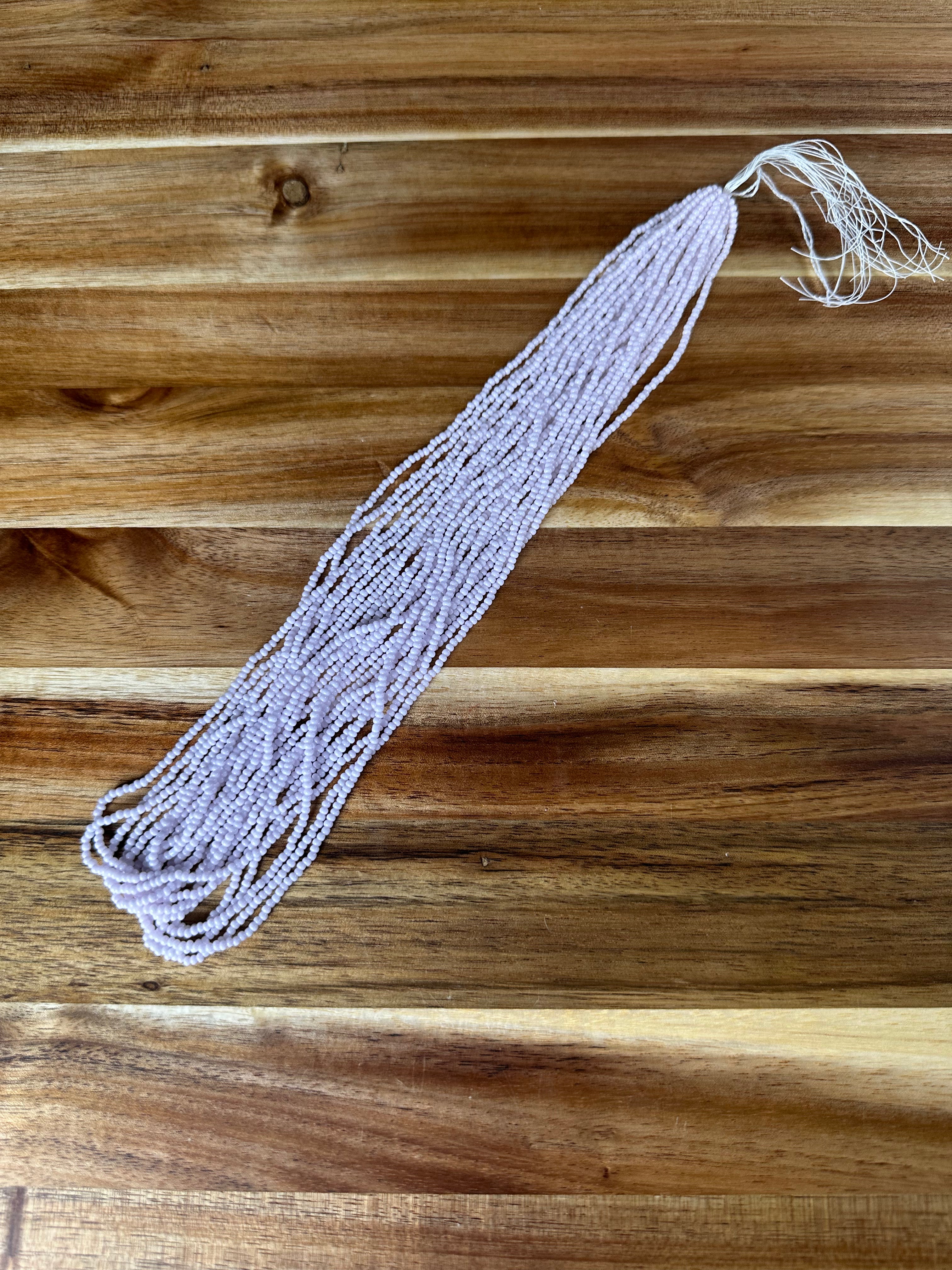 Czech Strung Glass Seed Bead - 11/0 Op Pastel Pink (Opaque)