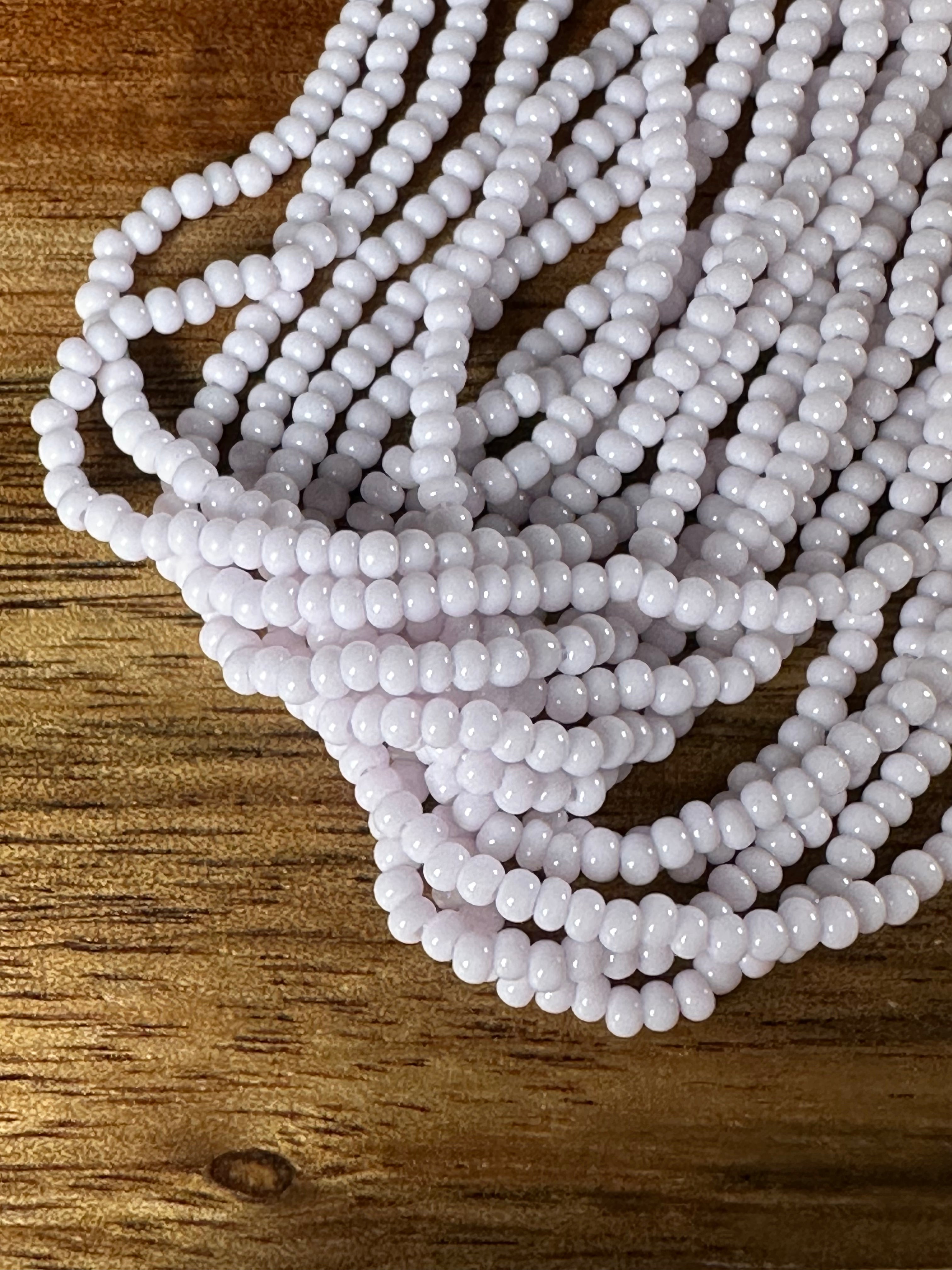 Czech Strung Glass Seed Bead - 11/0 Op Pastel Pink (Opaque)