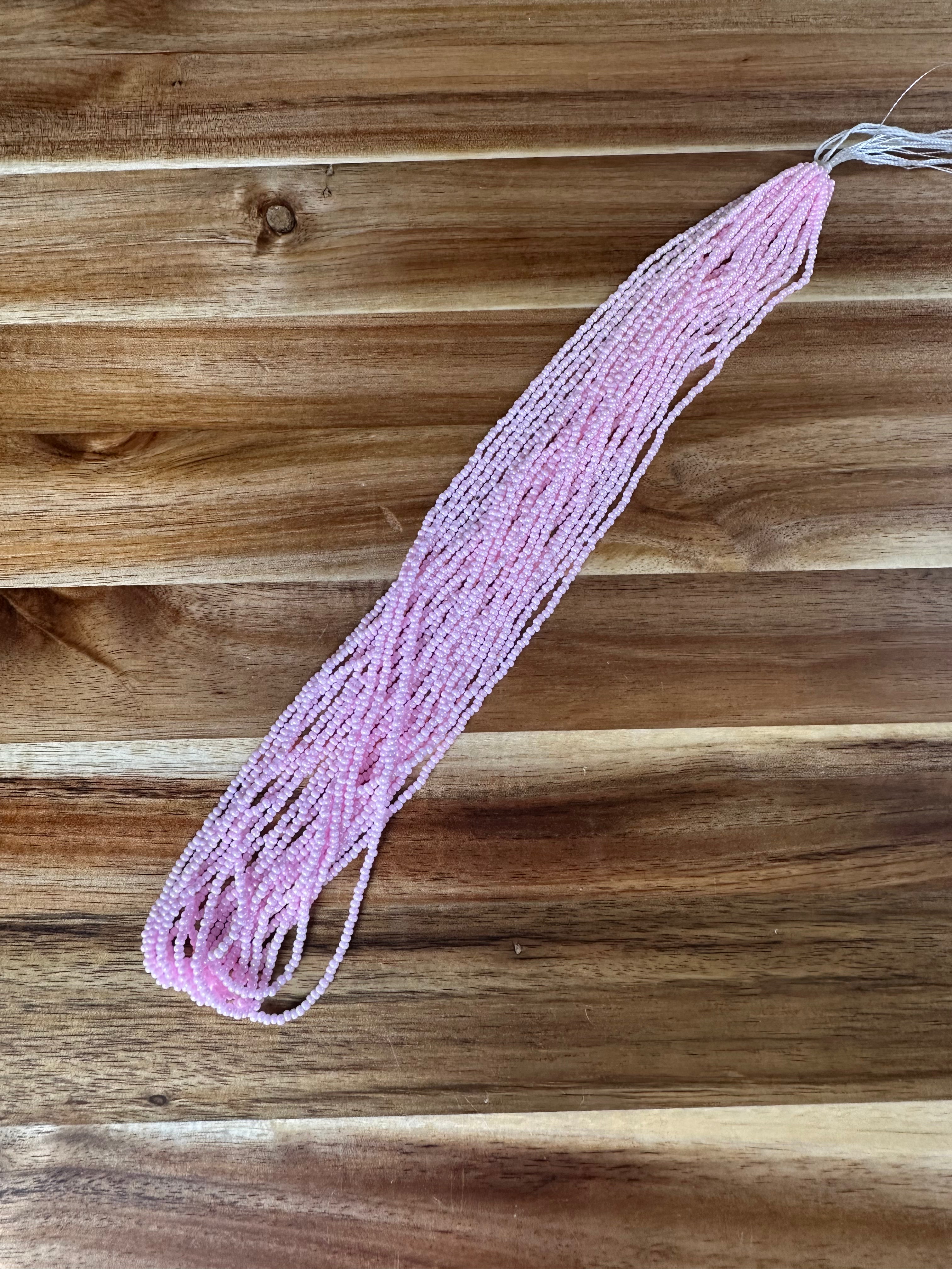 Czech Strung Glass Seed Bead - 11/0 Op Intensive Light Pink (DYED)