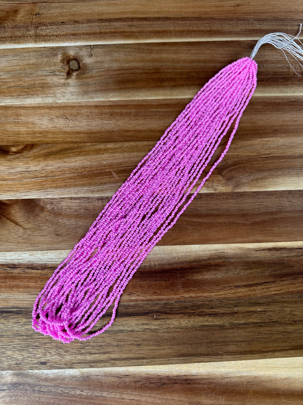 Czech Strung Glass Seed Bead - 11/0 Op Intensive Pink (DYED)