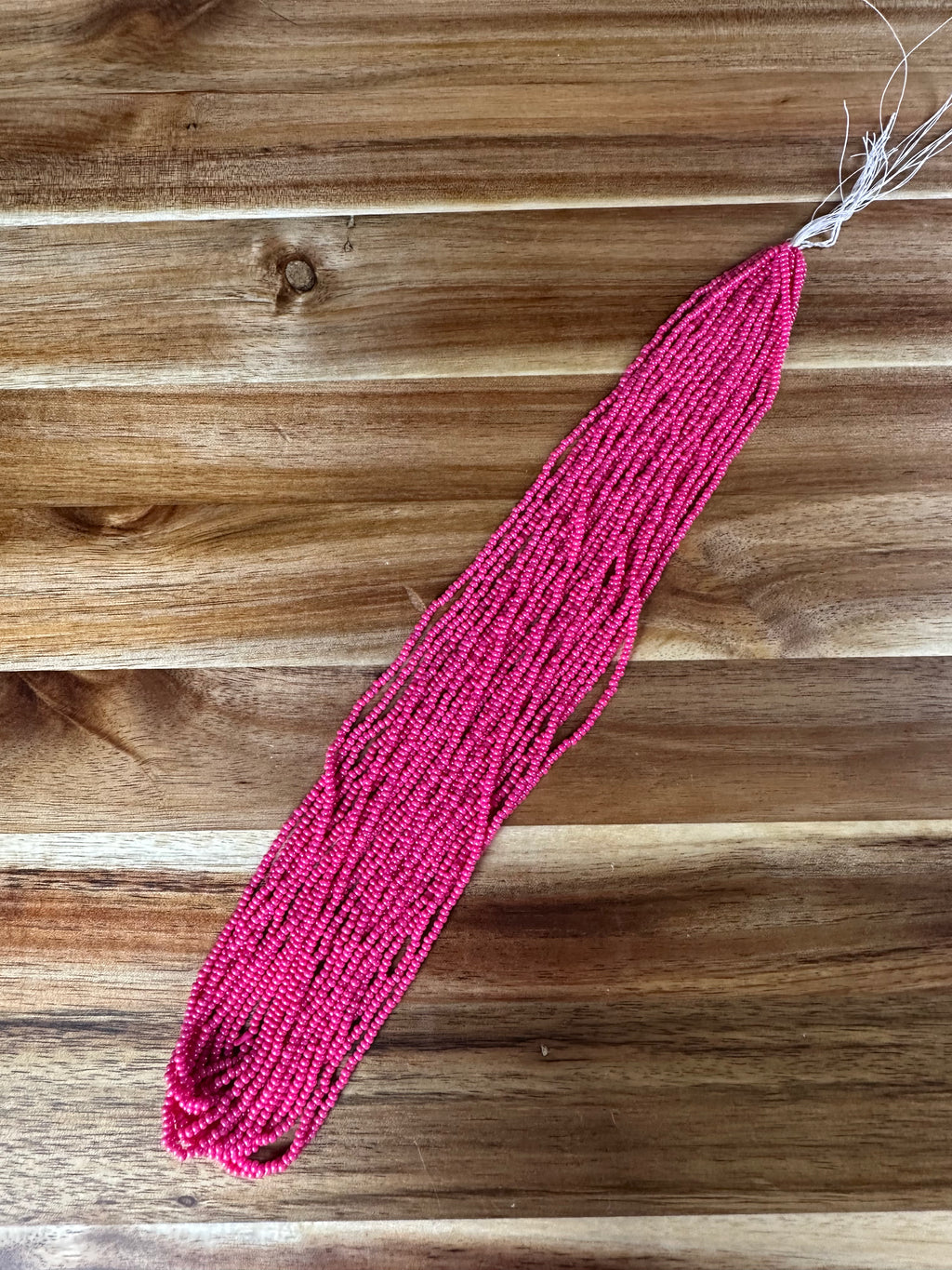 Czech Strung Glass Seed Bead - 11/0 Op Intensive DK Pink