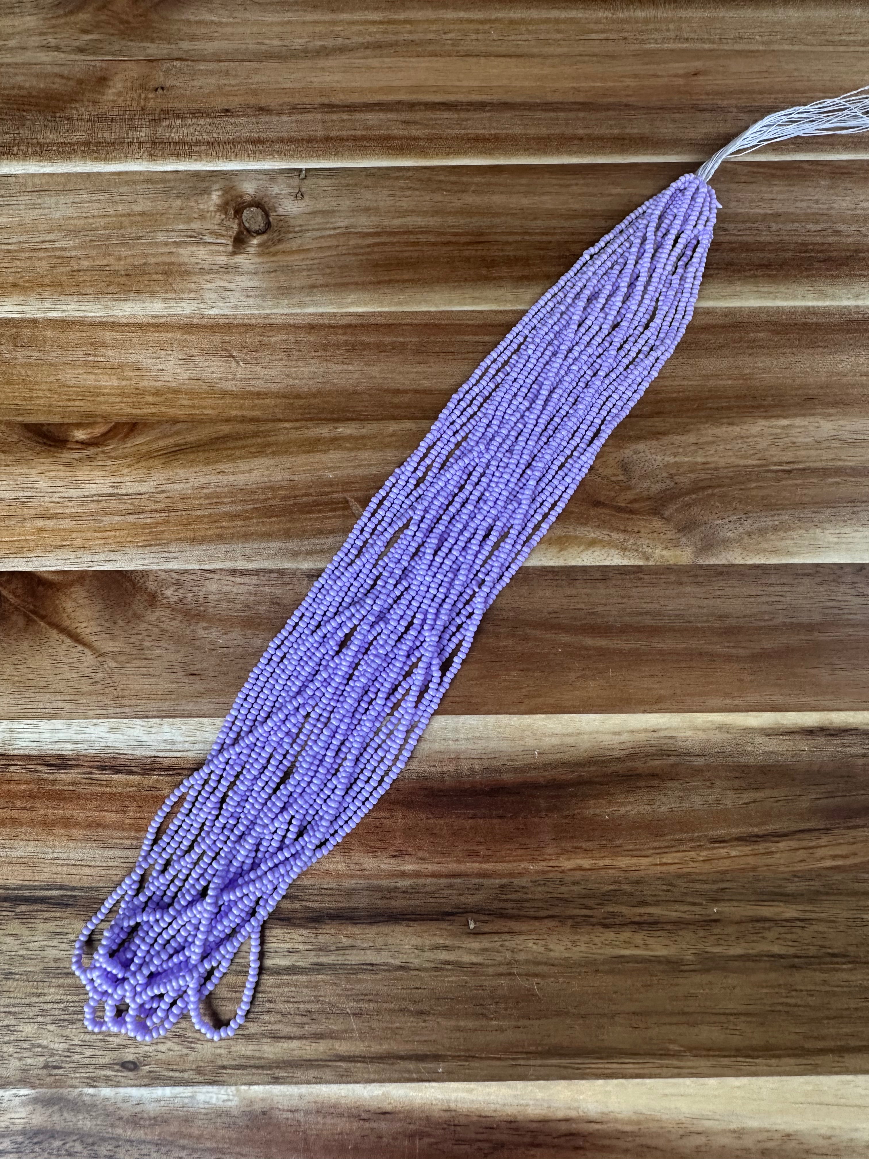 Czech Strung Glass Seed Bead - 11/0 Op Lavender