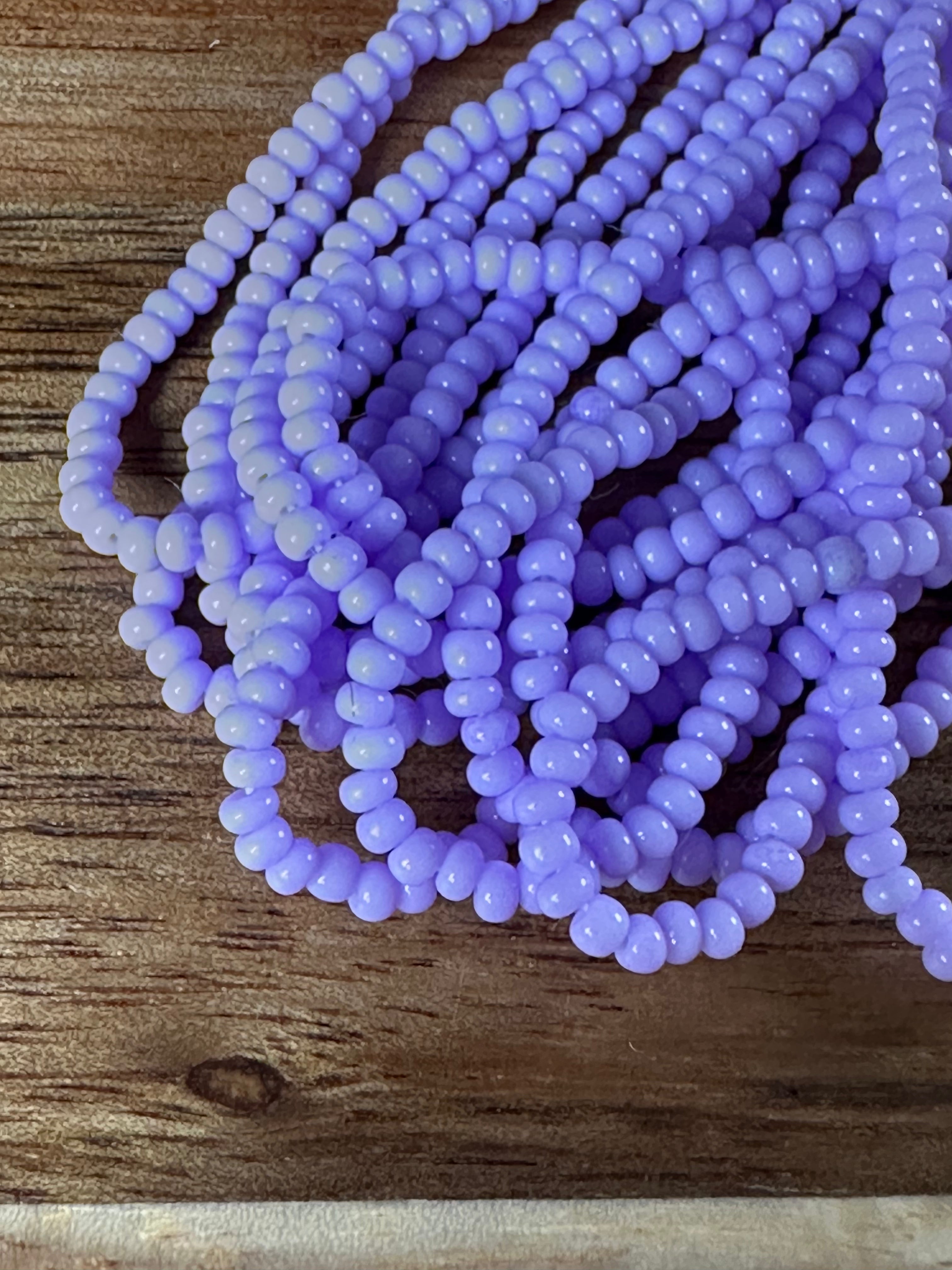 Czech Strung Glass Seed Bead - 11/0 Op Lavender