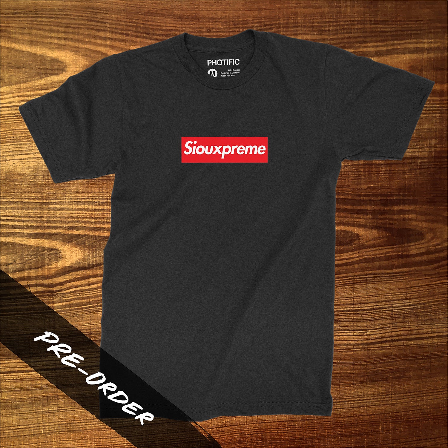 Siouxpreme Premium Heavy Weight Tee - Black ~ PRE-ORDER