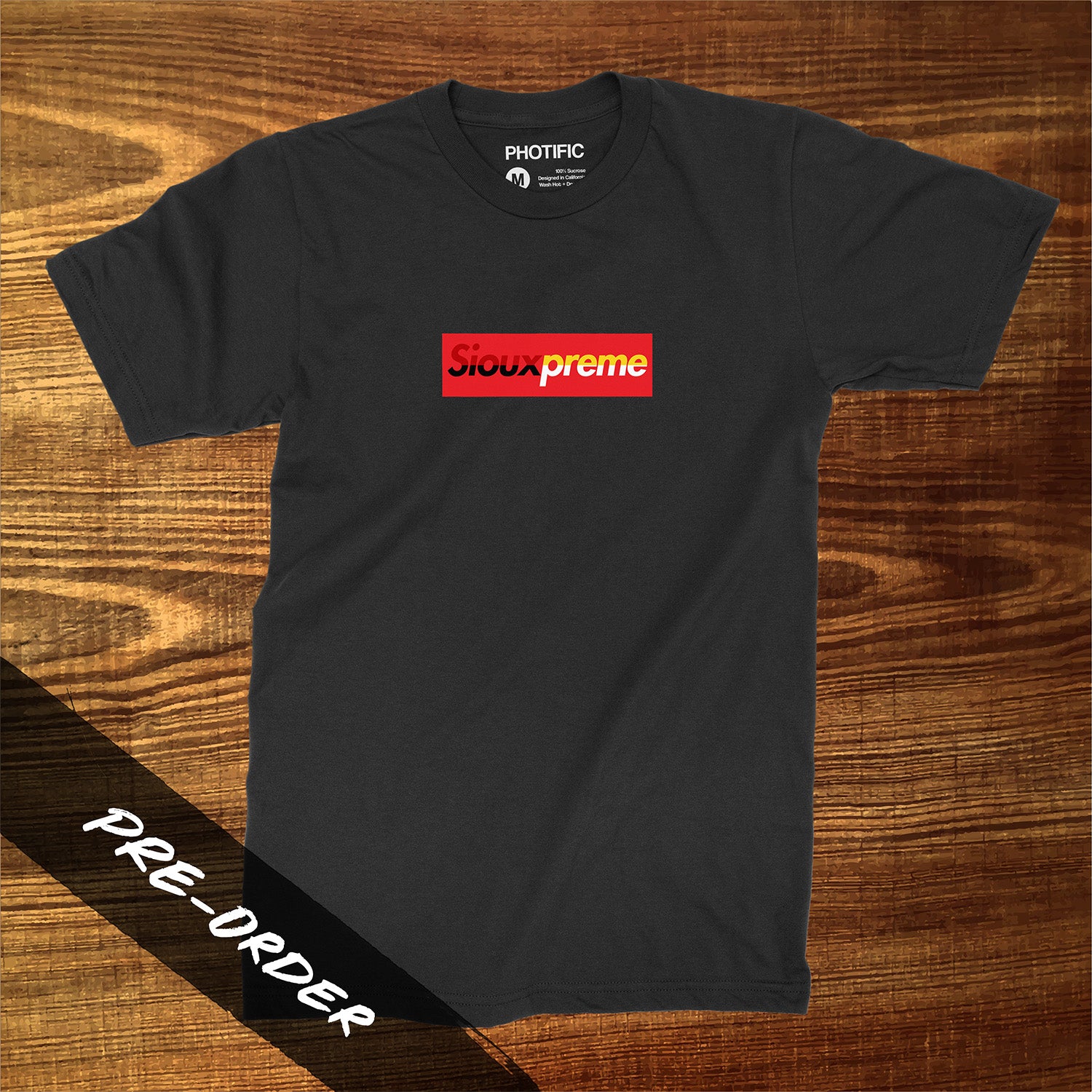 Siouxpreme Medicine Wheel Premium Heavy Weight Tee - Black ~ PRE-ORDER